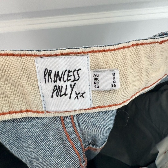 Princess Polly Barrel Jeans Size 4 - Picture 6 of 7